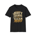 Mechanic Humor Dirty Hands Clean Money Funny Dad - Adult & Kids T-Shirts, Sweatshirts & Hoodies apparel design preview 1