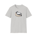 Sleeping Cat Illustration Kawaii on Pillow - Adult & Kids T-Shirts, Sweatshirts & Hoodies apparel design preview 1