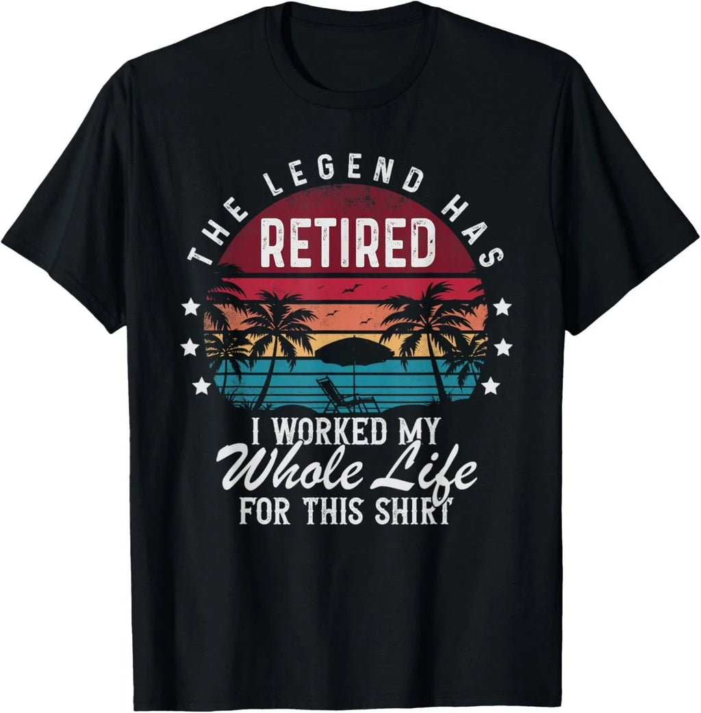 Funny Retirement Retired I Worked My Whole Life for - Adult & Kids T-Shirts, Sweatshirts & Hoodies apparel design preview 1