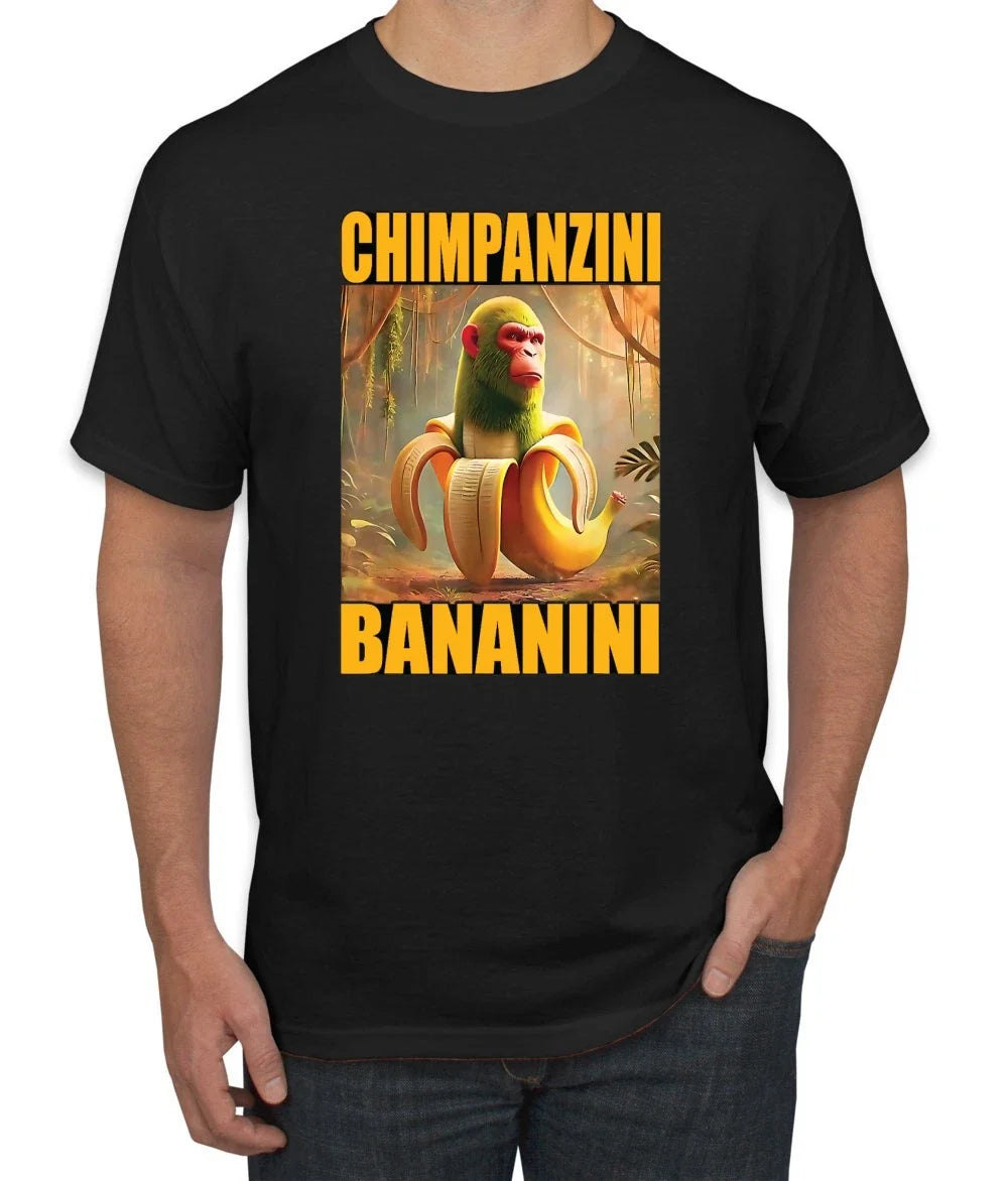 Chimpanzini Bananini Monkey Banana Meme Italian Viral - Adult & Kids T-Shirts, Sweatshirts & Hoodies apparel design preview 1