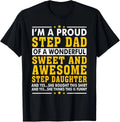 Funny Step Dad Fathers Day Gift Daughter Stepdad - Adult & Kids T-Shirts, Sweatshirts & Hoodies apparel design preview 1