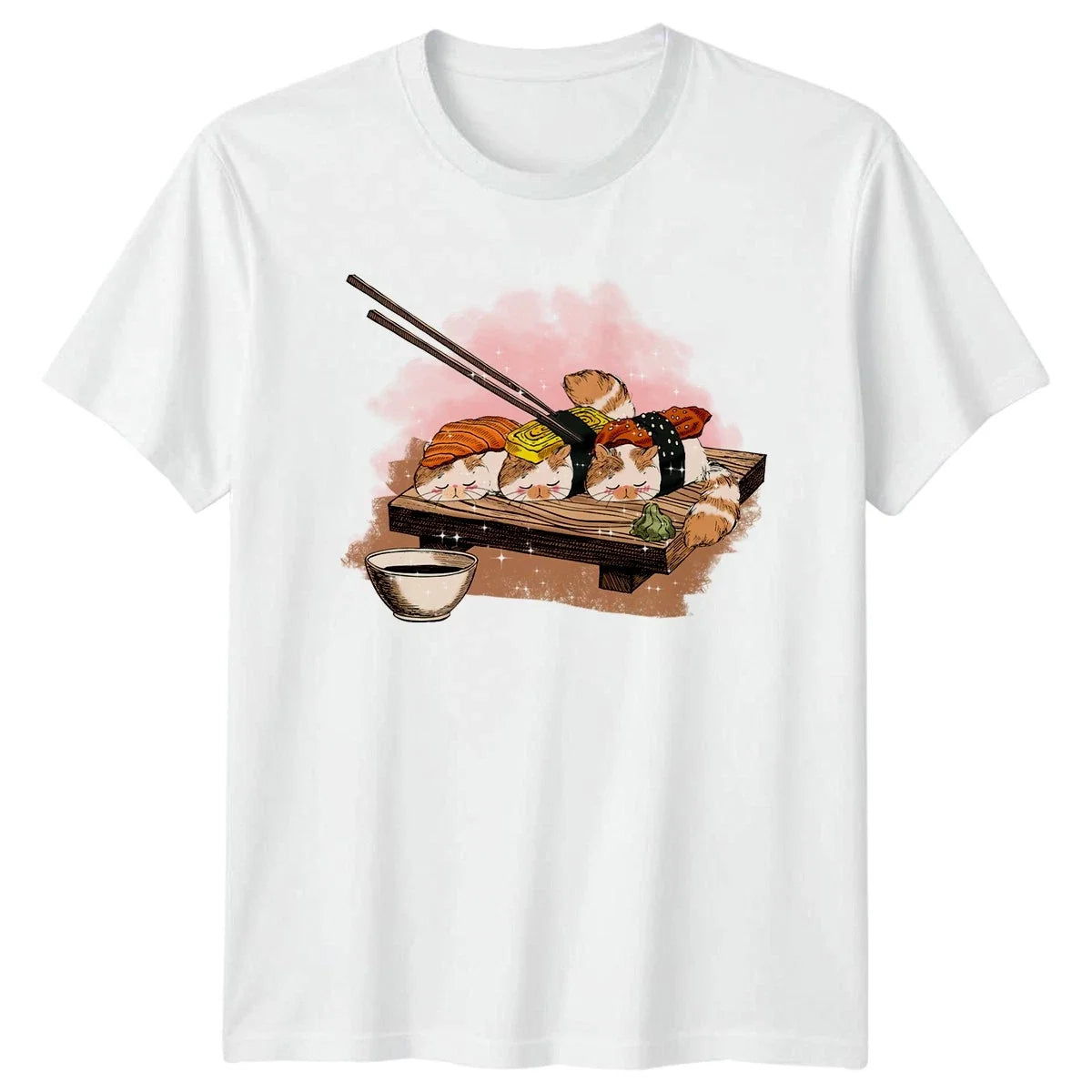 Sushi Cats Kawaii Food Birthday Gift For Him And Her - Adult & Kids T-Shirts, Sweatshirts & Hoodies apparel design preview 1