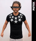 Pistol Boutique Mens Black Fitted Crew Neck CHEST - Adult & Kids T-Shirts, Sweatshirts & Hoodies apparel design preview 1
