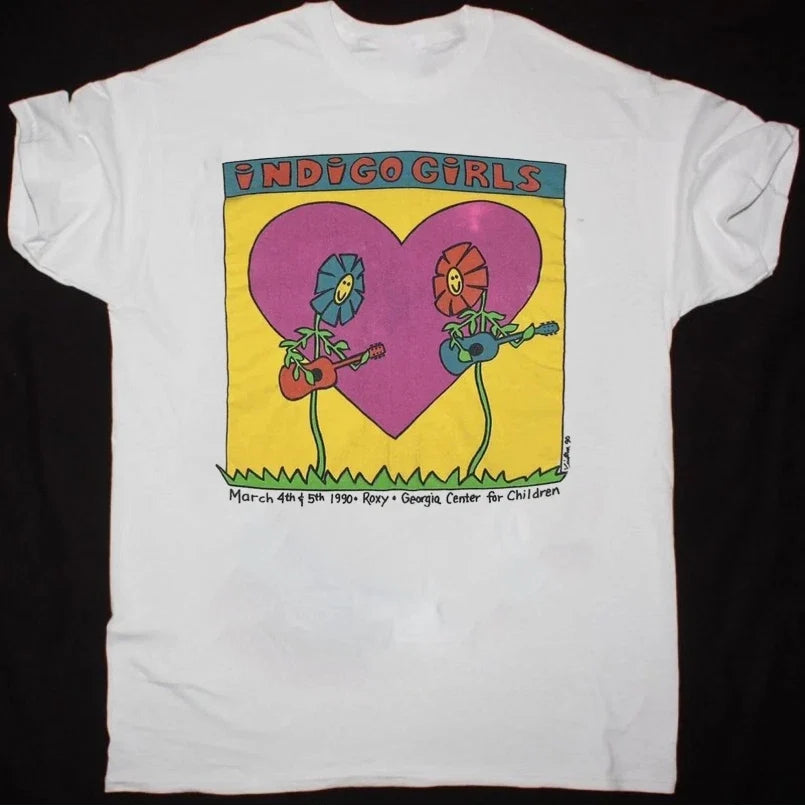 Indigo Girls 1990 Tour 90s White Short Sleeve Unisex - Adult & Kids T-Shirts, Sweatshirts & Hoodies apparel design preview 1