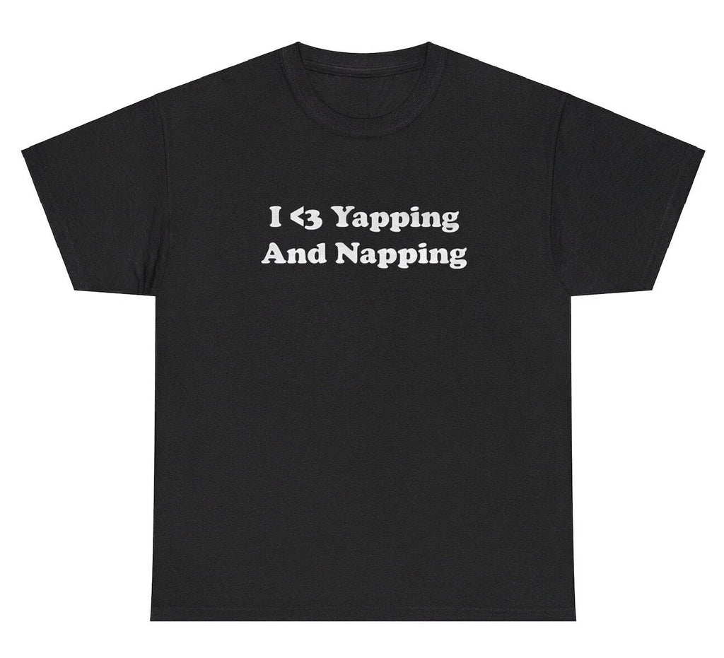 I Love Yapping And Napping Funny Yapper Sleepy Y2K - Adult & Kids T-Shirts, Sweatshirts & Hoodies apparel design preview 1