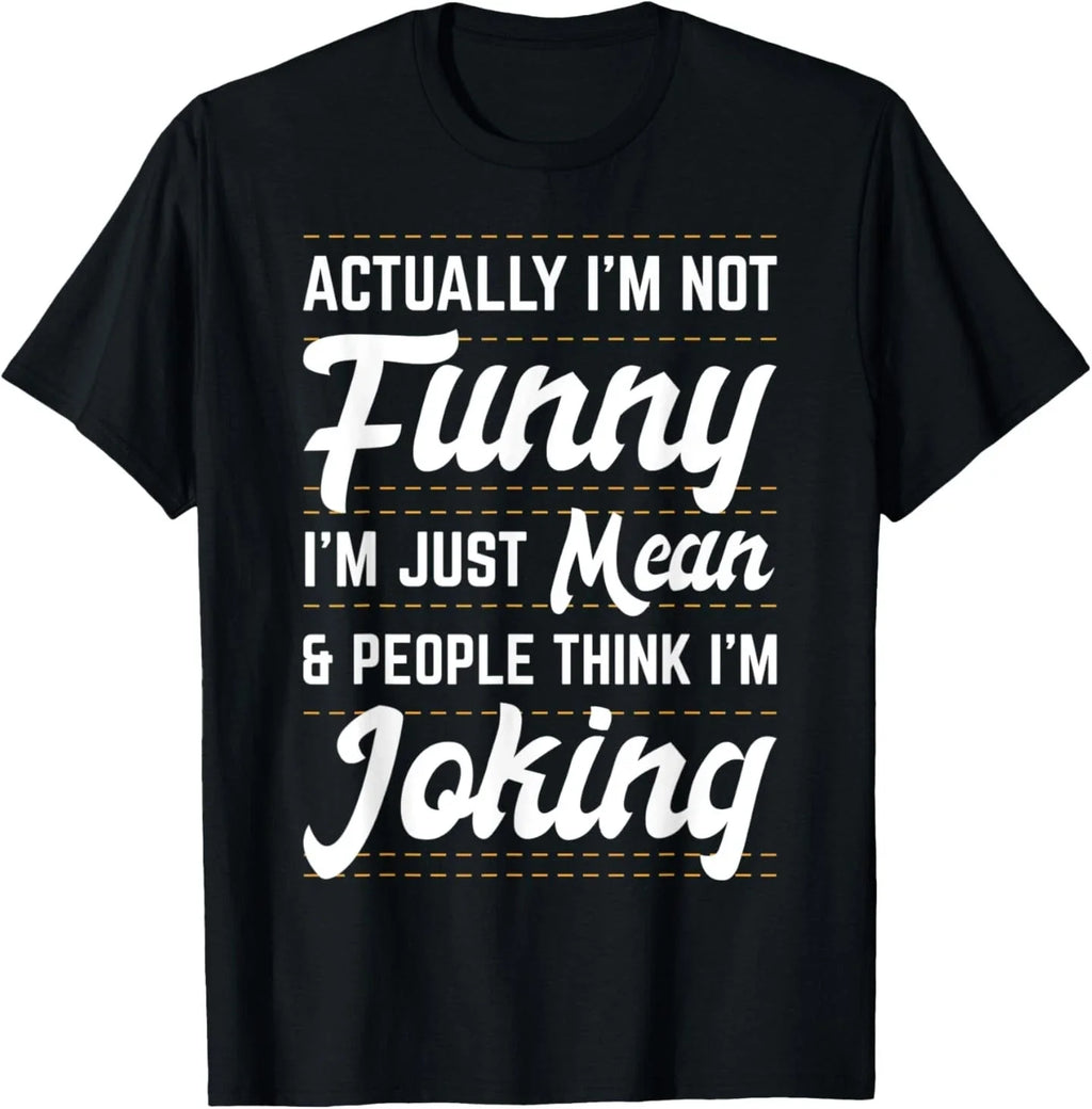 I'm Not Funny Mean Anti Social Humor Introvert Joke - Adult & Kids T-Shirts, Sweatshirts & Hoodies apparel design preview 1
