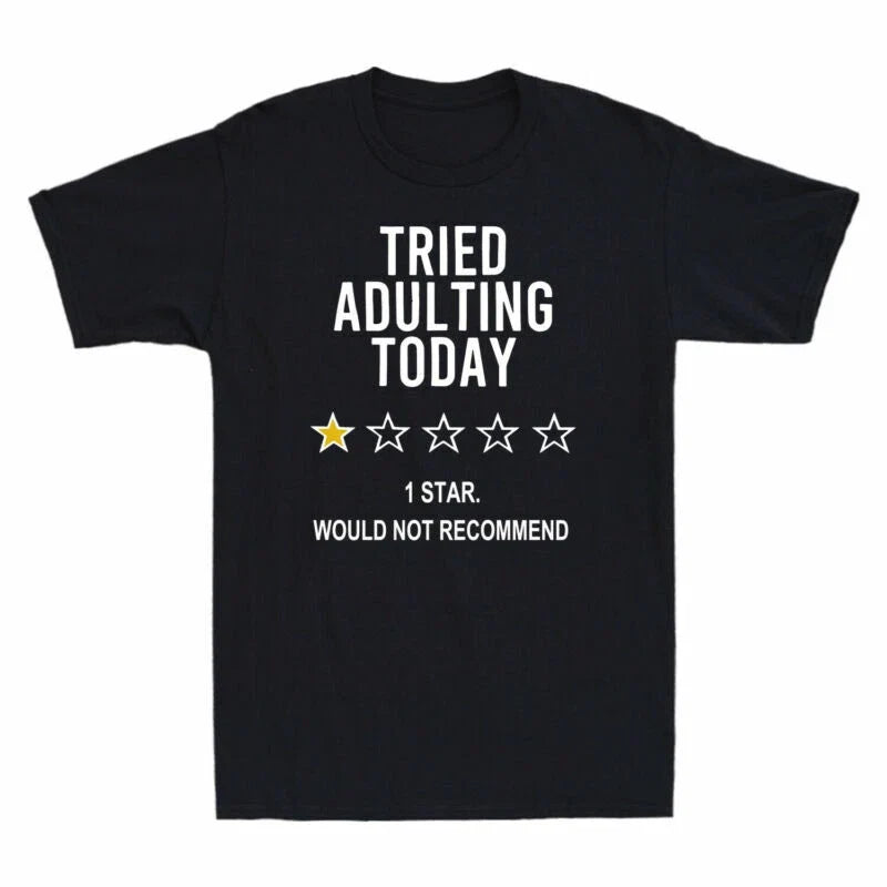 Star 1 Men's Would Rating Recommend Funny Not Tried - Adult & Kids T-Shirts, Sweatshirts & Hoodies apparel design preview 1