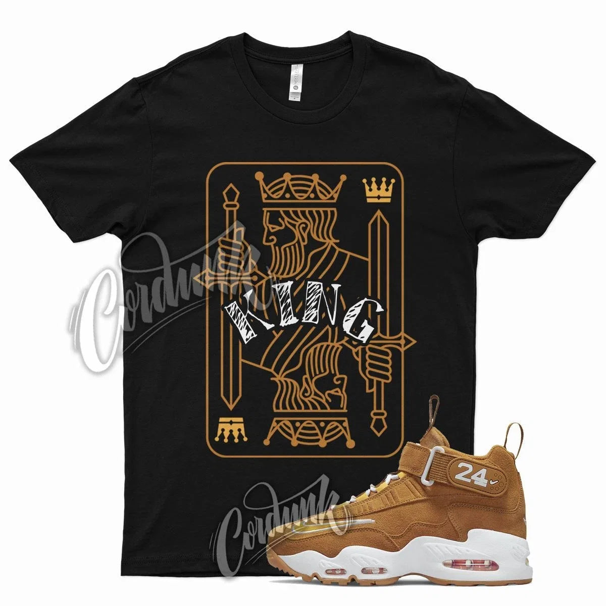Black KING for N Air Griffey Max 1 Wheat Golden - Adult & Kids T-Shirts, Sweatshirts & Hoodies apparel design preview 1