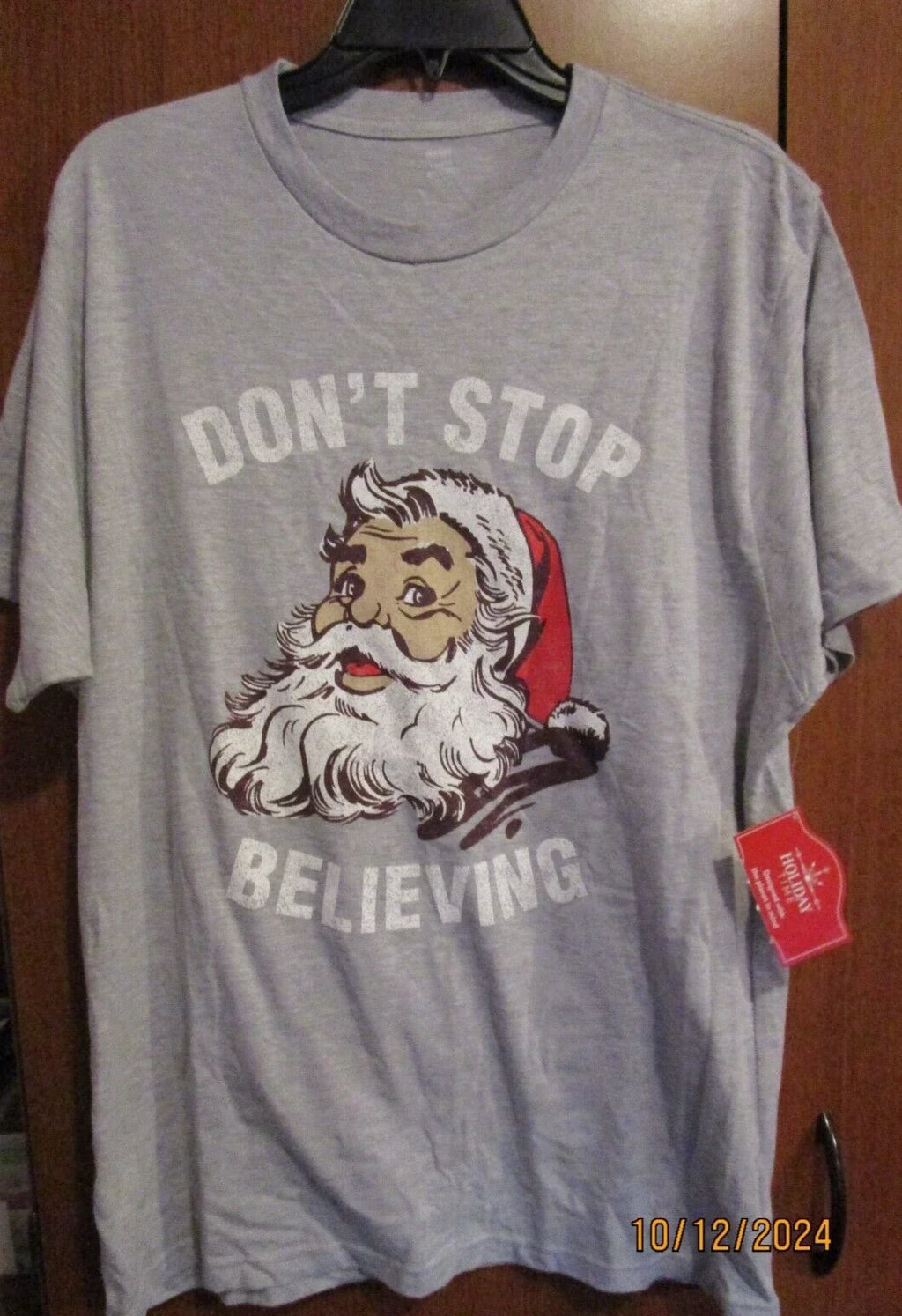 New Holiday Time Christmas Santa Sz Large 42 44 - Adult & Kids T-Shirts, Sweatshirts & Hoodies apparel design preview 1