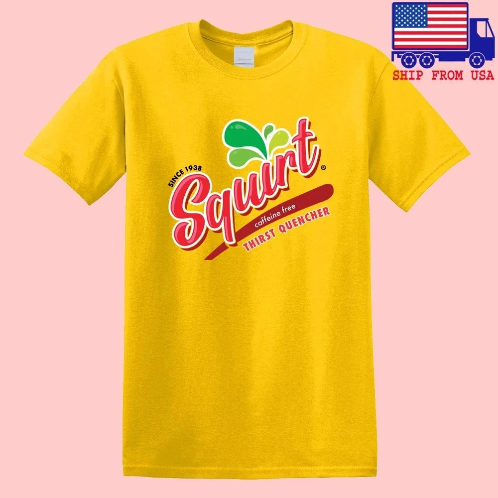 Squirt Drink 90's Thirst Quencher Men's Yellow Size - Adult & Kids T-Shirts, Sweatshirts & Hoodies apparel design preview 1