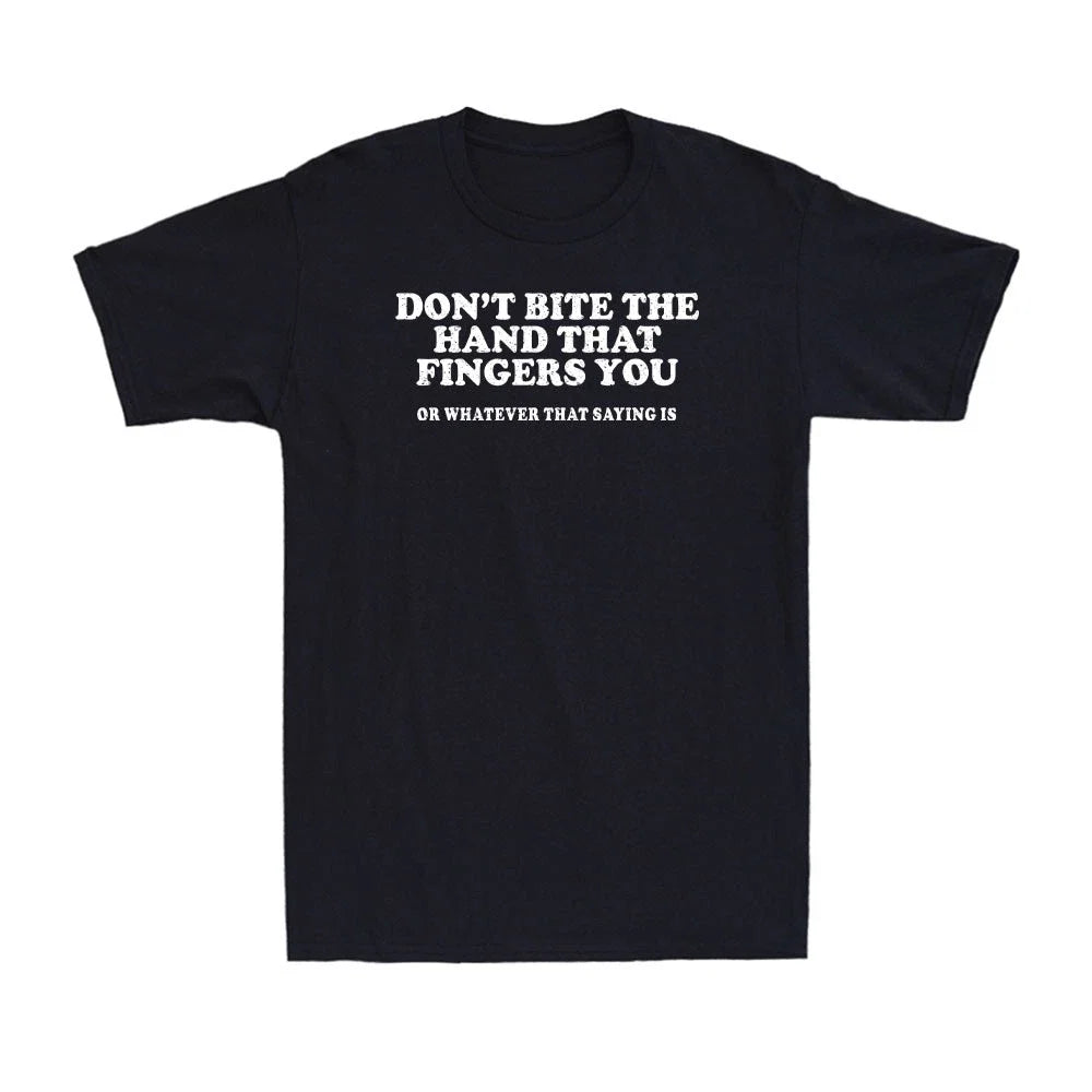 Don't Bite The Hand That Fingers You Unhinged Adult - Adult & Kids T-Shirts, Sweatshirts & Hoodies apparel design preview 1