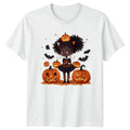 Cute Halloween Pumpkin Girl Kawaii Gothic - Adult & Kids T-Shirts, Sweatshirts & Hoodies apparel design preview 1