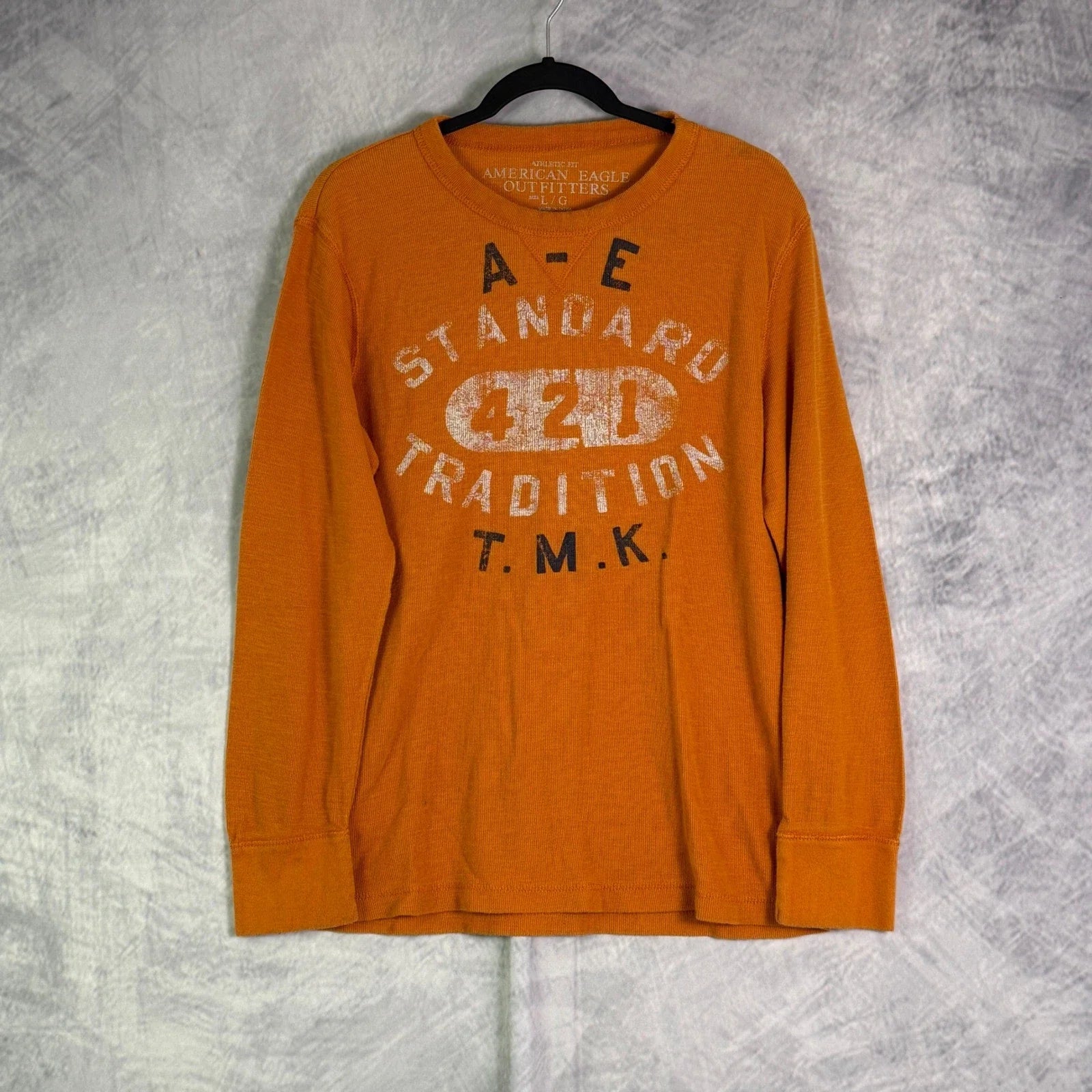 Y2K American Eagle Mens Graphic thermal sz L grunge - Adult & Kids T-Shirts, Sweatshirts & Hoodies apparel design preview 1