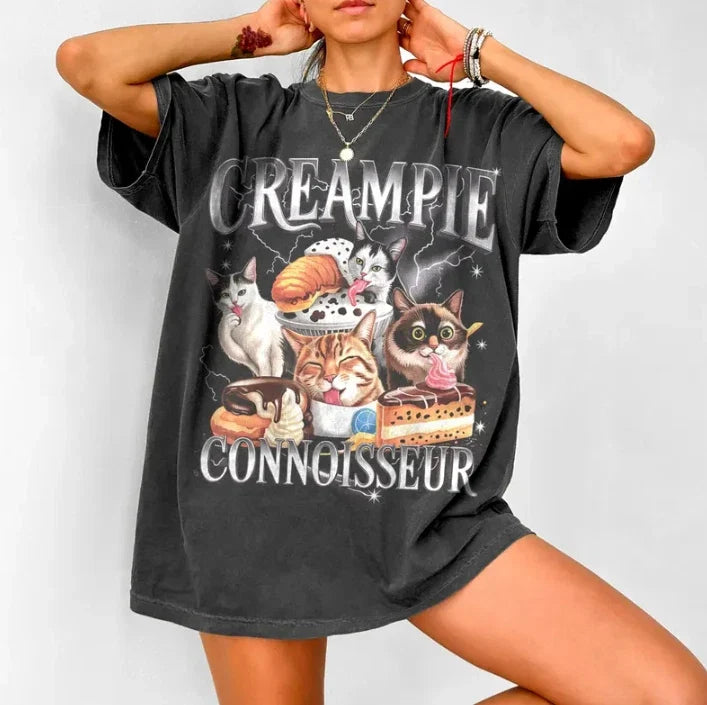 Creampie Connoisseur Funny Adult Humor - Adult & Kids T-Shirts, Sweatshirts & Hoodies apparel design preview 1
