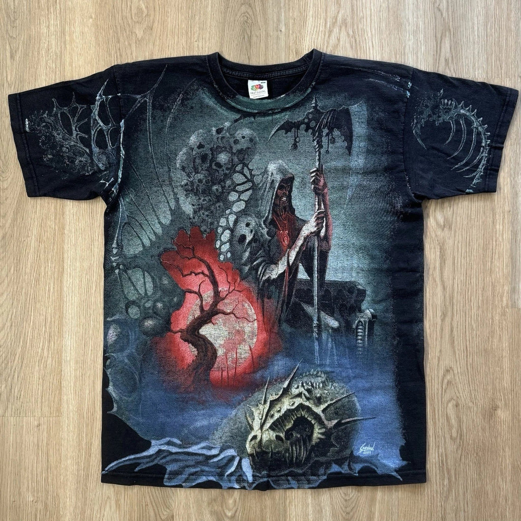 Dark Fantasy M All Over Print Black Gothic Grim - Adult & Kids T-Shirts, Sweatshirts & Hoodies apparel design preview 1