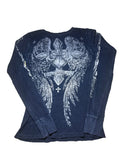 VTG Y2K Affliction Size XSMall Goth Emo Angel Wing - Adult & Kids T-Shirts, Sweatshirts & Hoodies apparel design preview 1