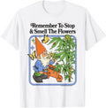 Flowers 420 Gnome Sarcastic Retro Vintage Funny Adult - Adult & Kids T-Shirts, Sweatshirts & Hoodies apparel design preview 1