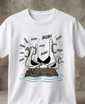 Funny Seagulls MOM! White - Adult & Kids T-Shirts, Sweatshirts & Hoodies apparel design preview 1