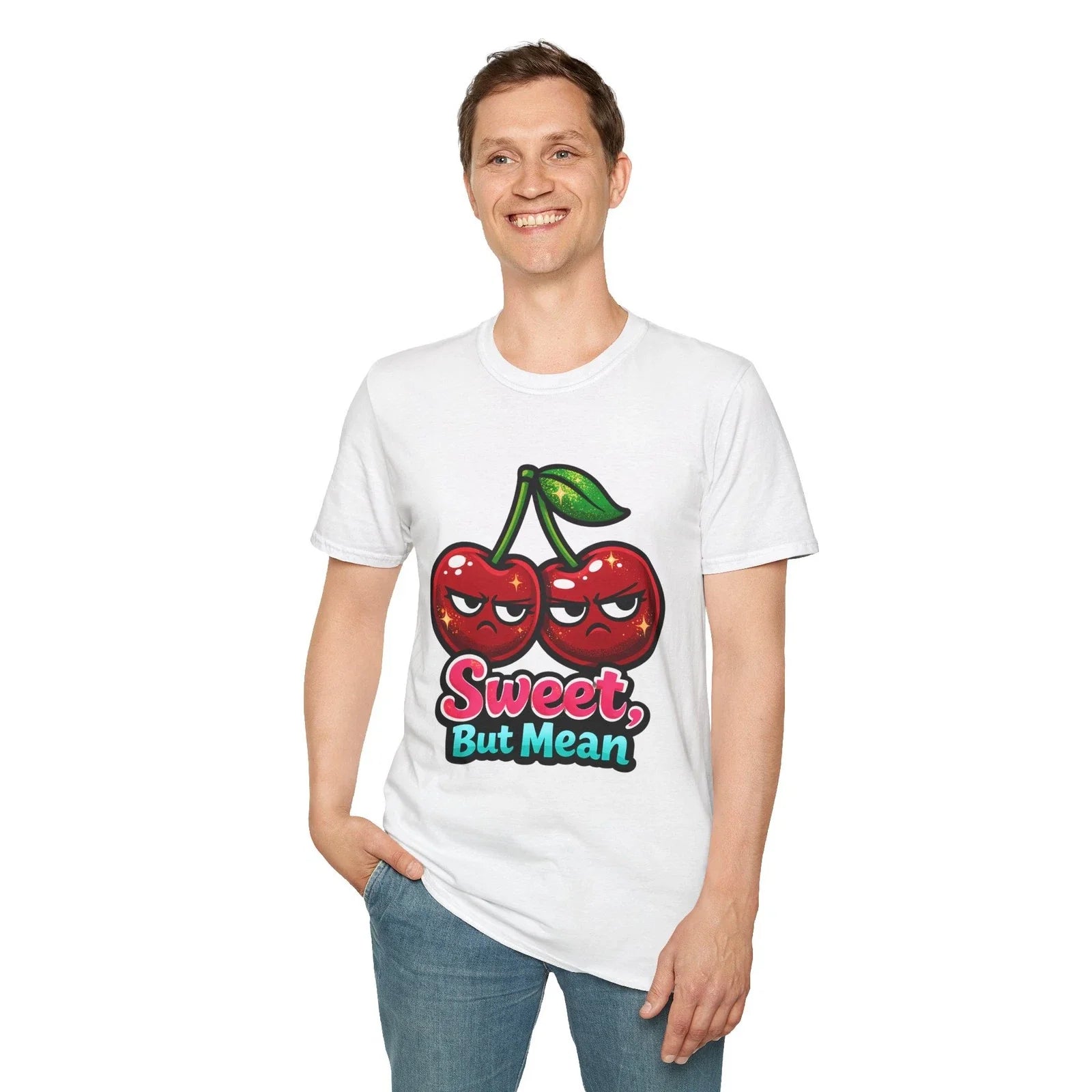 Cherry Cartoon Cute Funny Kawaii Fruit Pair Unisex - Adult & Kids T-Shirts, Sweatshirts & Hoodies apparel design preview 1