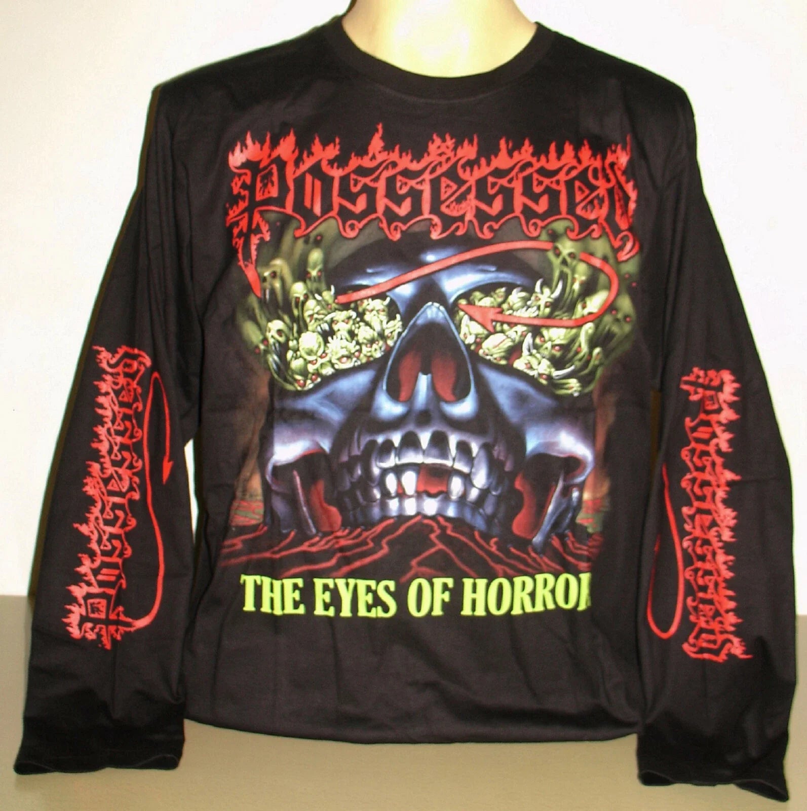 Possessed Eyes Of Horror Size S M L XL 2XL 3XL Metal - Adult & Kids T-Shirts, Sweatshirts & Hoodies apparel design preview 1