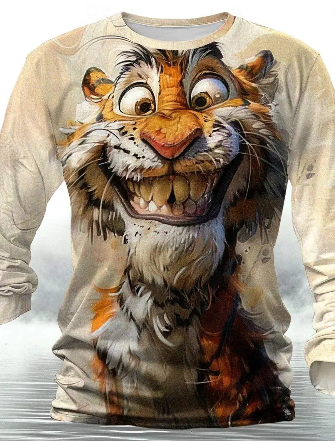 Men's 3D Animal Print Funny Casual O-Neck Graphic Top - Adult & Kids T-Shirts, Sweatshirts & Hoodies apparel design preview 1