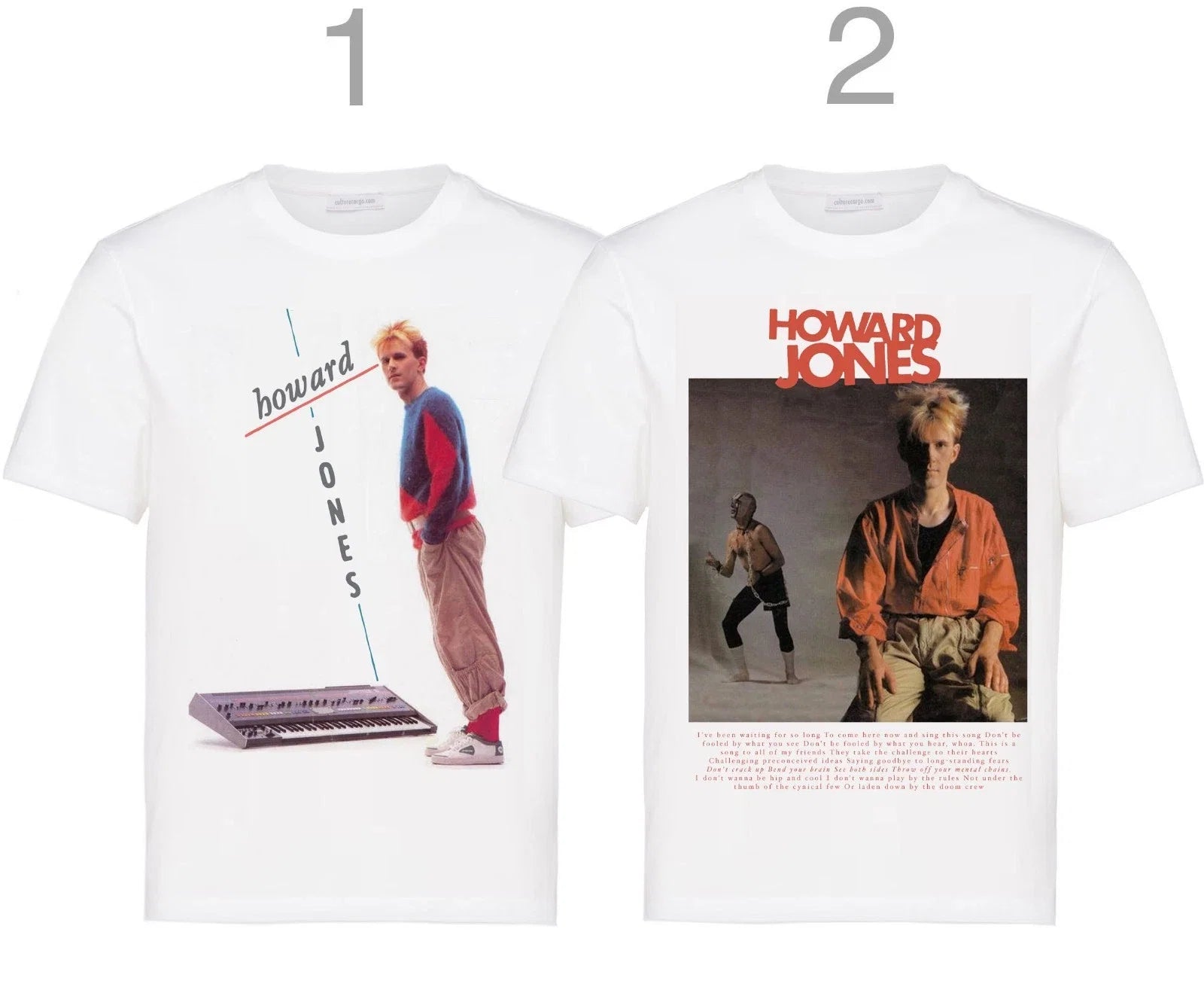 Howard Jones Electronic Synthpop Hero, 1980s. New - Adult & Kids T-Shirts, Sweatshirts & Hoodies apparel design preview 1
