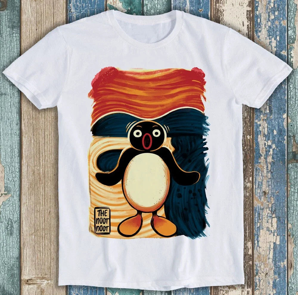 Noot Madafakas Pingu Penguin Scream Funny Unisex Gift - Adult & Kids T-Shirts, Sweatshirts & Hoodies apparel design preview 1