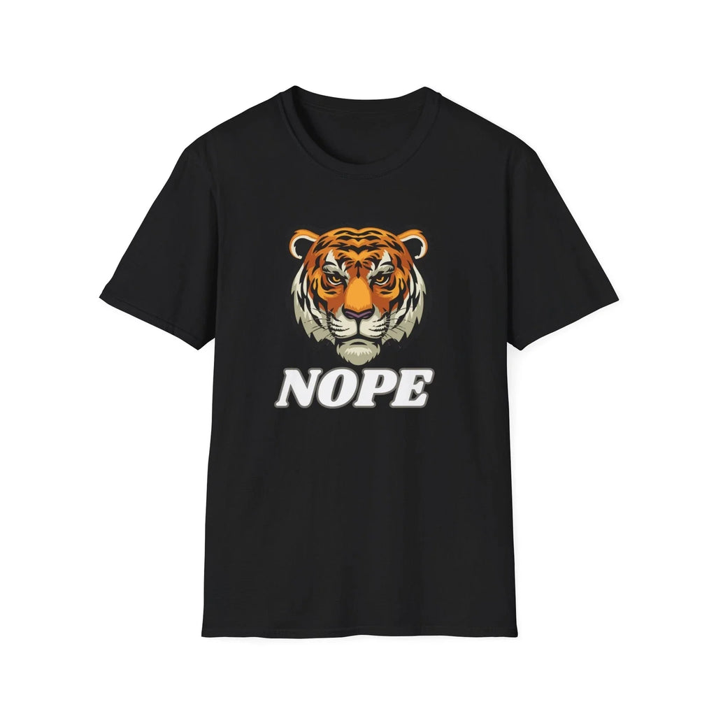 Funny Tiger For Men Women Nope Not Today Softstyle - Adult & Kids T-Shirts, Sweatshirts & Hoodies apparel design preview 1