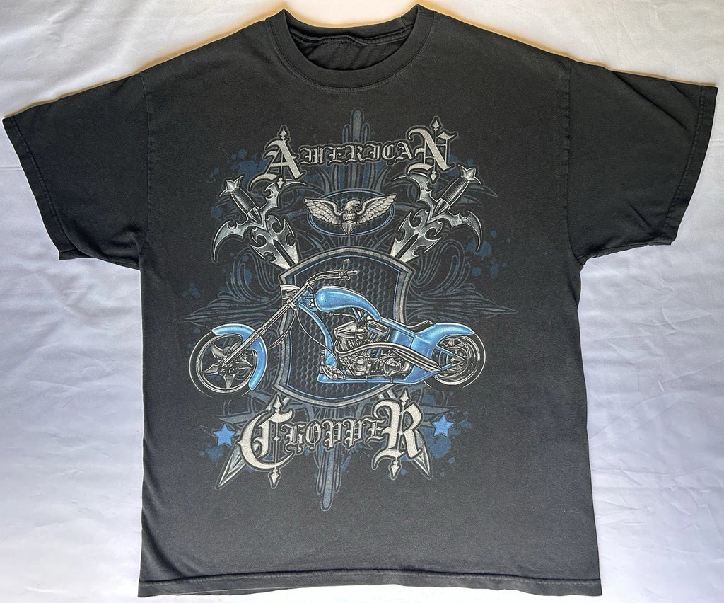 Vintage Y2K American Chopper Motorcycle Large Black - Adult & Kids T-Shirts, Sweatshirts & Hoodies apparel design preview 1
