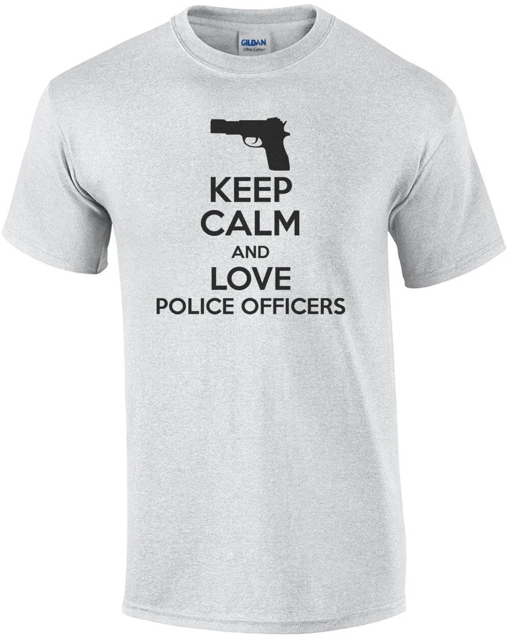 Keep calm and love police officer pro cop - Adult & Kids T-Shirts, Sweatshirts & Hoodies apparel design preview 1