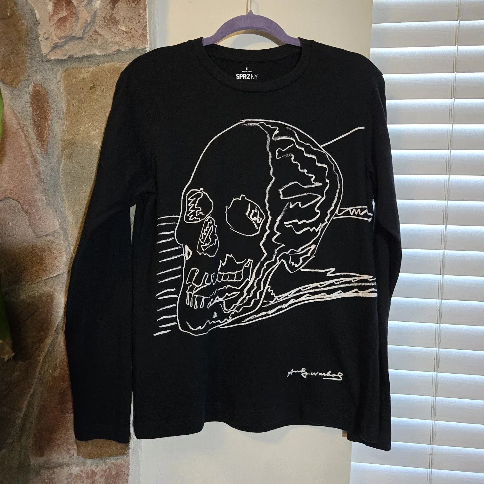 Rare Sprz NY Andy Warhol Skull - Adult & Kids T-Shirts, Sweatshirts & Hoodies apparel design preview 1
