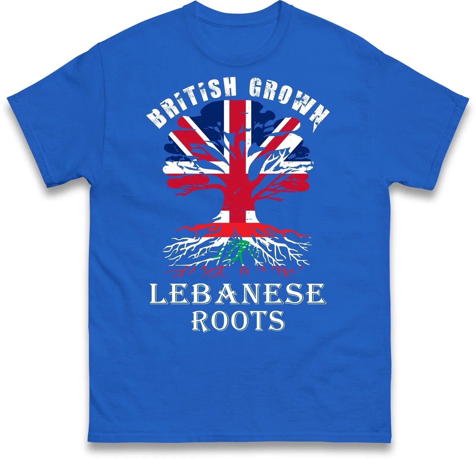 Great Britain Lebanese Roots Patriot British Grown - Adult & Kids T-Shirts, Sweatshirts & Hoodies apparel design preview 1