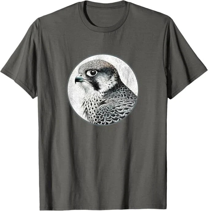 Colorful Retro Peregrine Falcon Design by Bird Fan - Adult & Kids T-Shirts, Sweatshirts & Hoodies apparel design preview 1