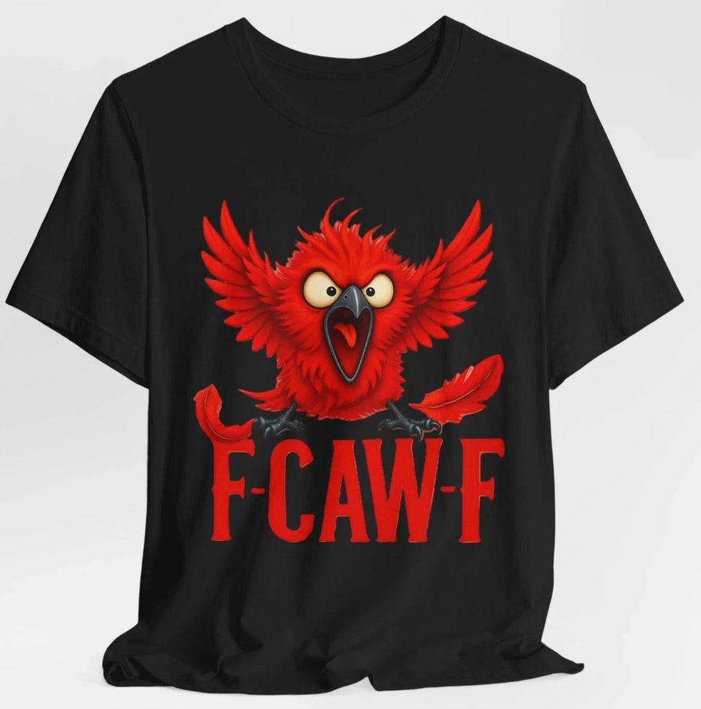 Funny Angry Red Bird F-CAW-F Sarcastic Humor Parody - Adult & Kids T-Shirts, Sweatshirts & Hoodies apparel design preview 1