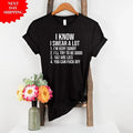 I Know Swear A Lot Printed Sarcastic Funny Joke Rude - Adult & Kids T-Shirts, Sweatshirts & Hoodies apparel design preview 1