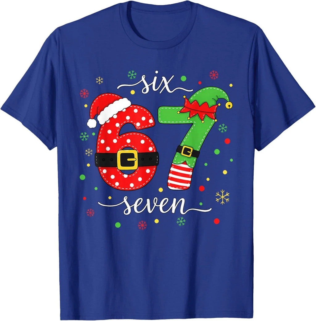 Trending Six Seven Meme Christmas 67 Xmas - Adult & Kids T-Shirts, Sweatshirts & Hoodies apparel design preview 1