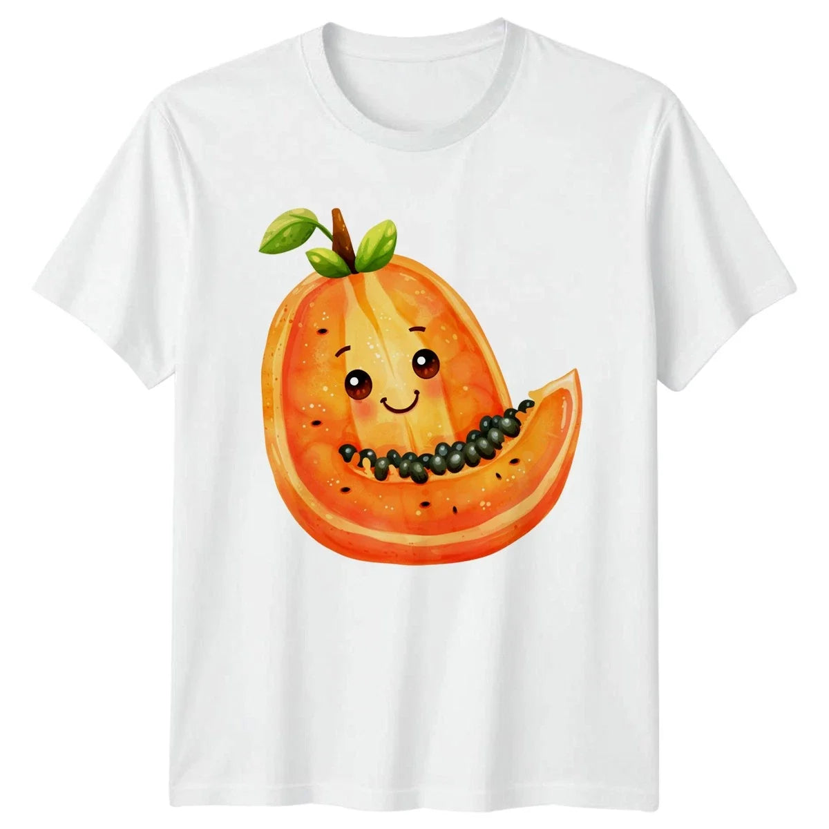 Kawaii Papaya Summer Fruit Gift For Him And Her - Adult & Kids T-Shirts, Sweatshirts & Hoodies apparel design preview 1