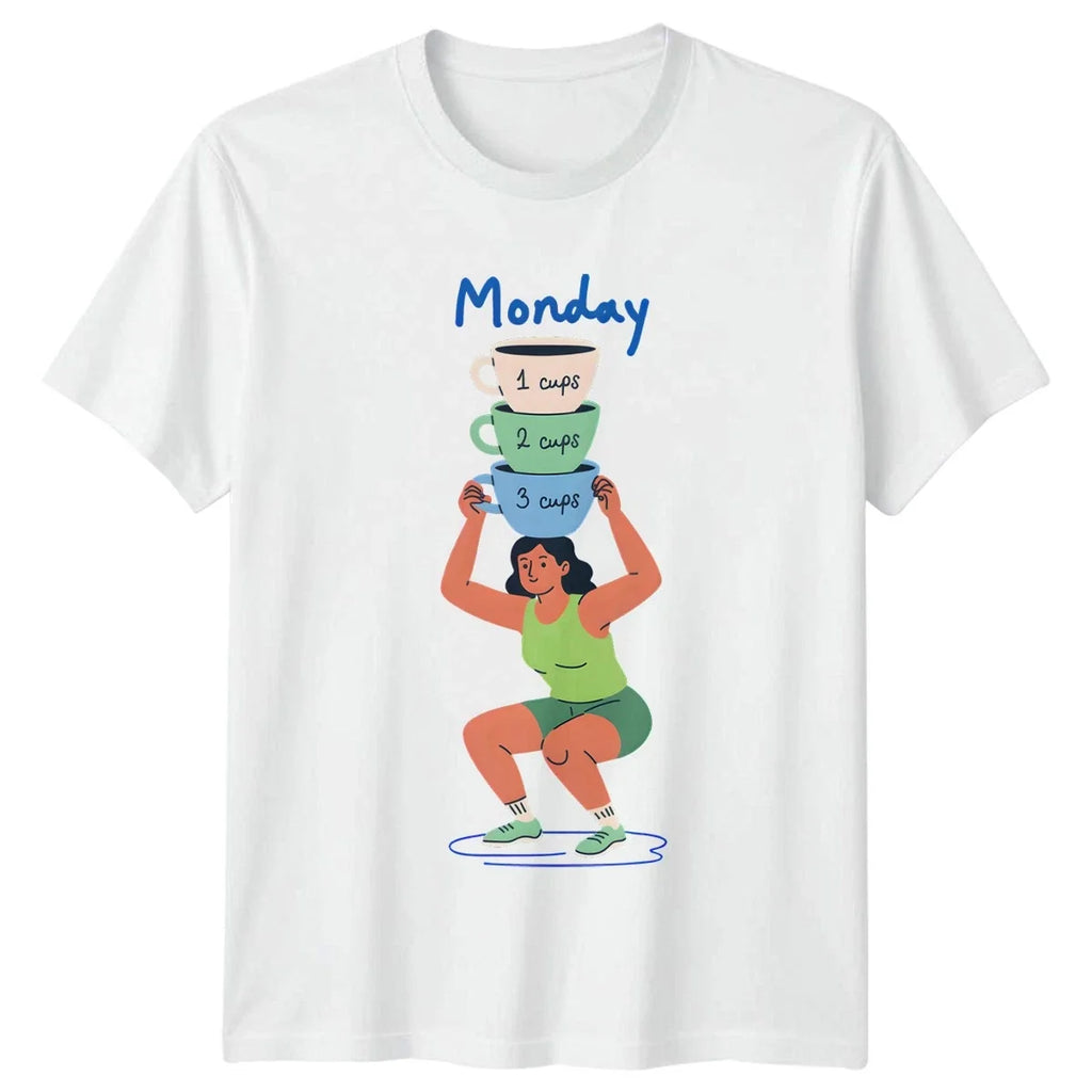 Monday 1 Cups 2 3 Coffee Lover Gift For Him And Her - Adult & Kids T-Shirts, Sweatshirts & Hoodies apparel design preview 1