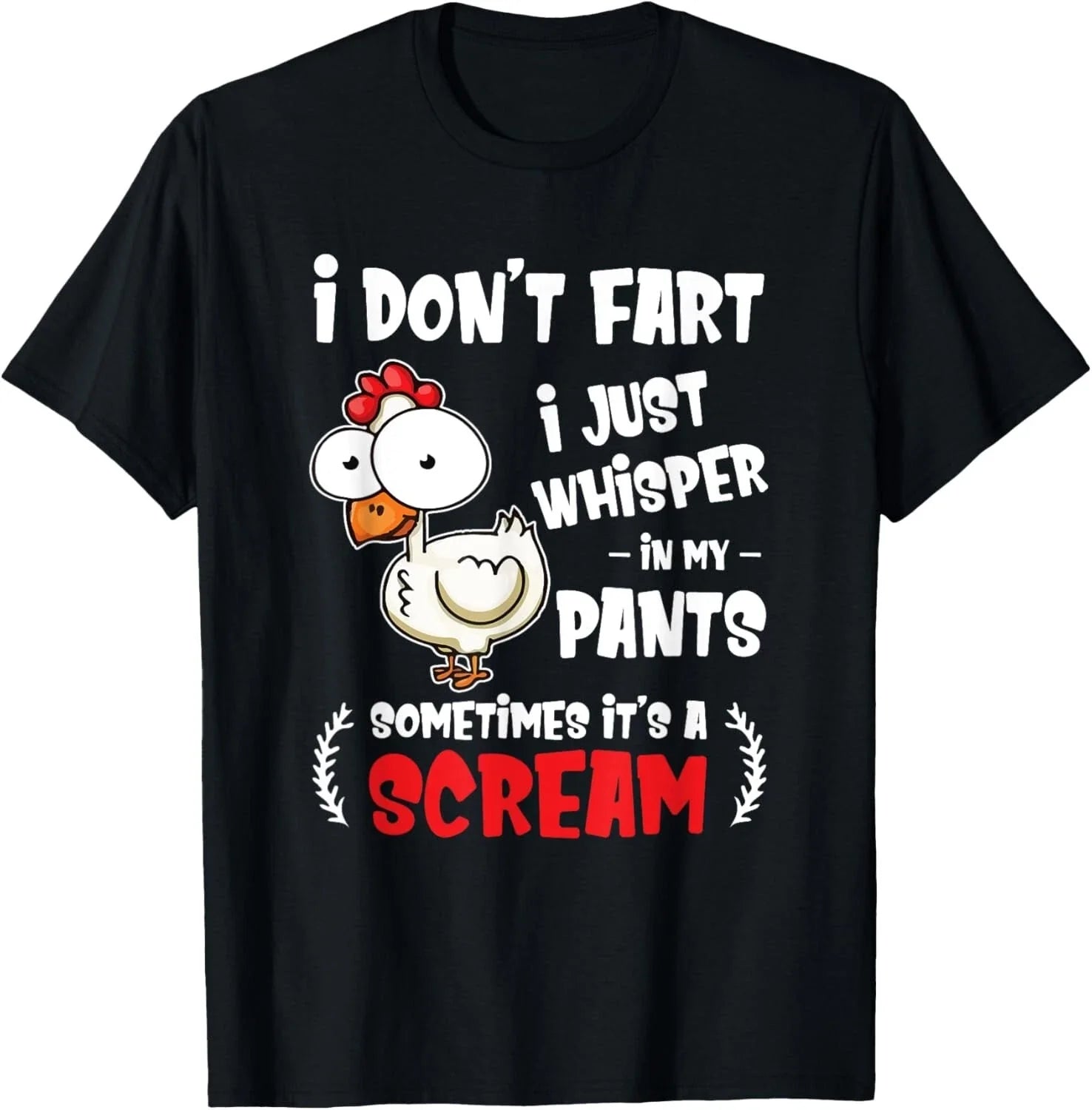 Funny Farting Chicken Lover I Dont Fart Whisper In My - Adult & Kids T-Shirts, Sweatshirts & Hoodies apparel design preview 1