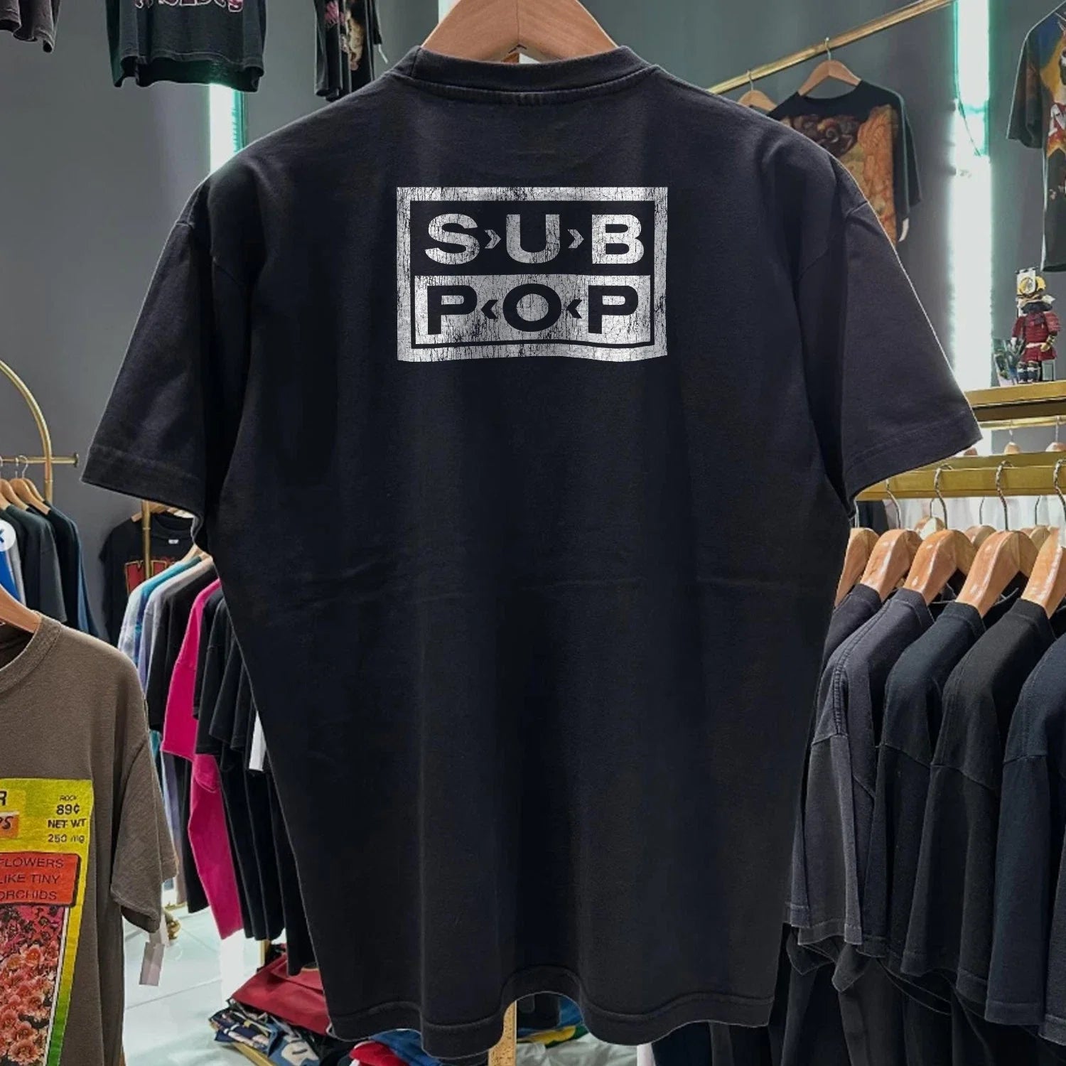 90s Loser Sub-Pop Classic Black XL - Adult & Kids T-Shirts, Sweatshirts & Hoodies apparel design preview 1