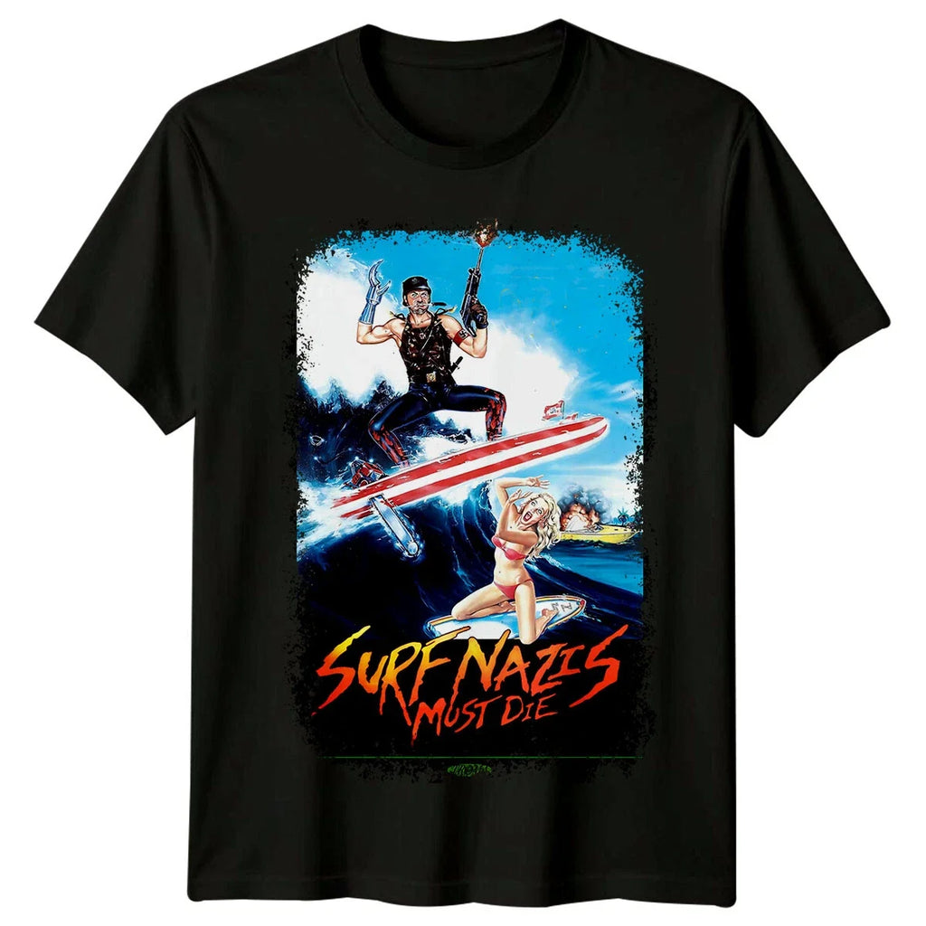 Surf Nazis Must Die (1987) Movie Poster Inspired - Adult & Kids T-Shirts, Sweatshirts & Hoodies apparel design preview 1