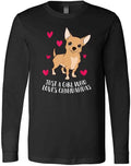 Just A Girl Who Loves Chihuahuas Cute Chihuahua Dog - Adult & Kids T-Shirts, Sweatshirts & Hoodies apparel design preview 1