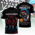 Disturbed 25th Anniversary The Sickness Tour 2025 3D - Adult & Kids T-Shirts, Sweatshirts & Hoodies apparel design preview 1