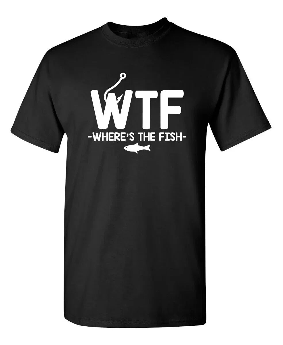 WTF Where's The Fish Sarcastic Humor Graphic Novelty - Adult & Kids T-Shirts, Sweatshirts & Hoodies apparel design preview 1