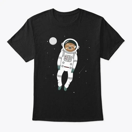 Funny Lazy Sloth In Spacesuit Made the USA Size S to - Adult & Kids T-Shirts, Sweatshirts & Hoodies apparel design preview 1