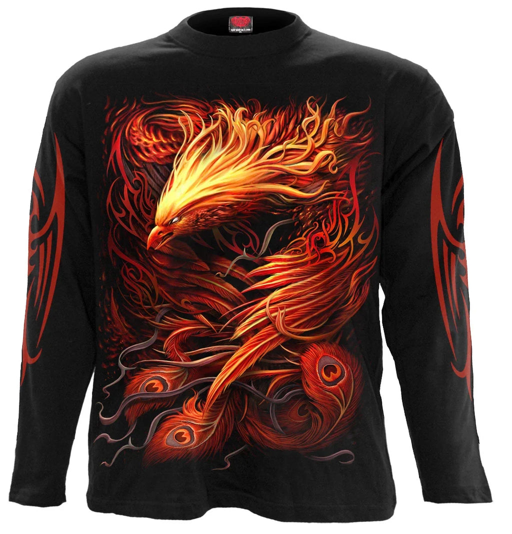 SPIRAL DIRECT PHOENIX ARISEN /Tattoo/Bird/Yin - Adult & Kids T-Shirts, Sweatshirts & Hoodies apparel design preview 1