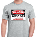 DANGER TOXIC GAS Fart Humor Bathroom 100% Preshrunk - Adult & Kids T-Shirts, Sweatshirts & Hoodies apparel design preview 1