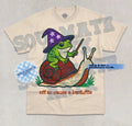 Off To Cause A Kerfuffle Funny Wizard Frog On Snail - Adult & Kids T-Shirts, Sweatshirts & Hoodies apparel design preview 1