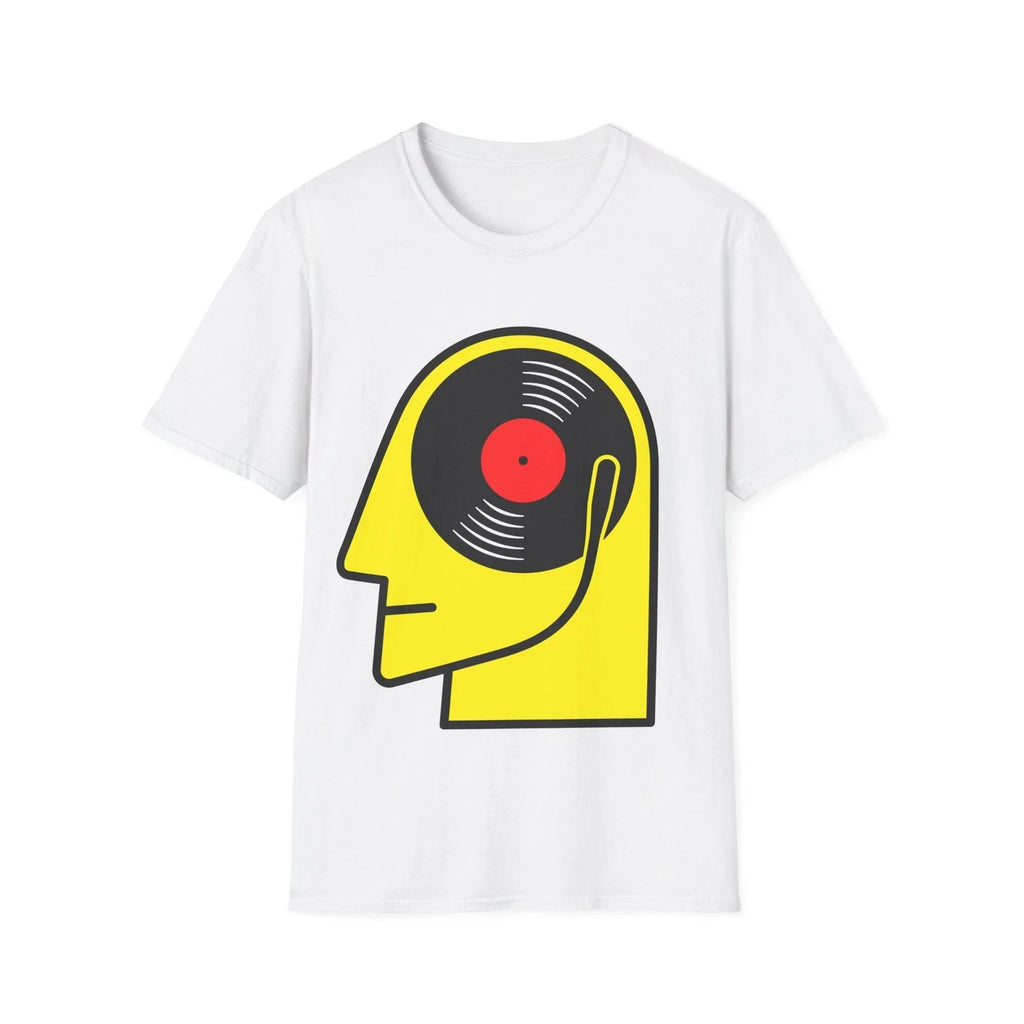 Vinyl Album Head Funny Music Fan Cartoon Style - Adult & Kids T-Shirts, Sweatshirts & Hoodies apparel design preview 1