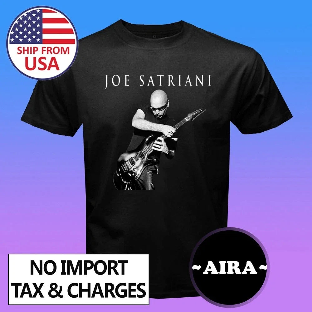 Joe Satriani Men's Black Size S-5XL - Adult & Kids T-Shirts, Sweatshirts & Hoodies apparel design preview 1